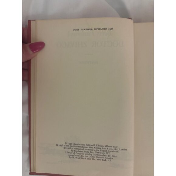 Doctor Zhivago — First American Edition, Pantheon, 1958 (No Dust Jacket) Vintage - Picture 6 of 16